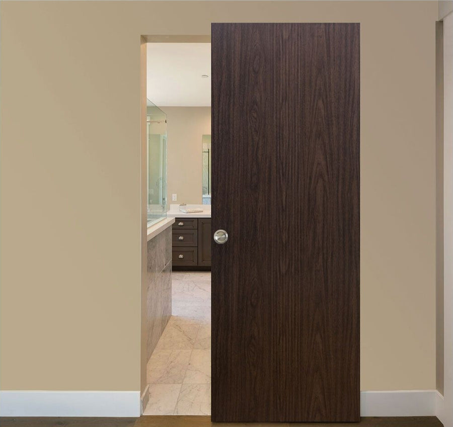 Nova M34 Black Walnut Laminated Modern Interior Door | Magic Door