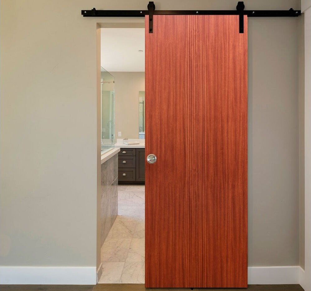 Nova M34 Sapele Laminated Modern Interior Door | Barn Door