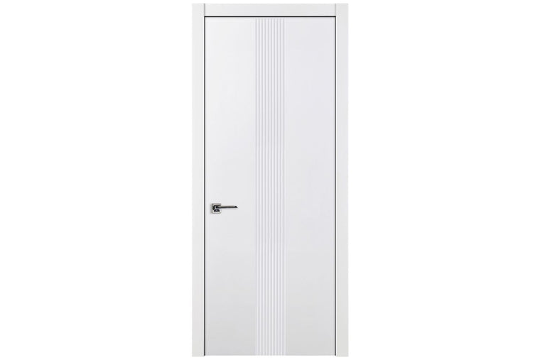 Nova M34 Soft White Laminated Modern Interior Door