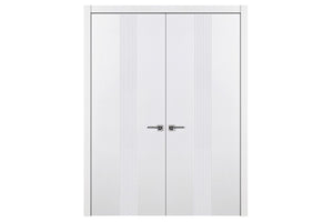Nova M34 Soft White Laminated Modern Interior Door