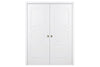 Nova Ovalo Soft White Laminated Traditional interior Door | Buy Door Online