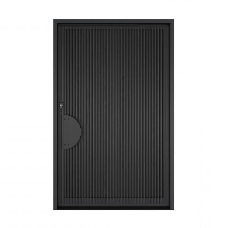 Nova Royal Series Pivot Wrought Iron Custom Exterior Door | Style 014