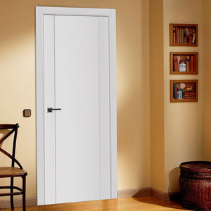 Nova Stile 001 Soft White Laminated Modern Interior Door | Buy Doors Online