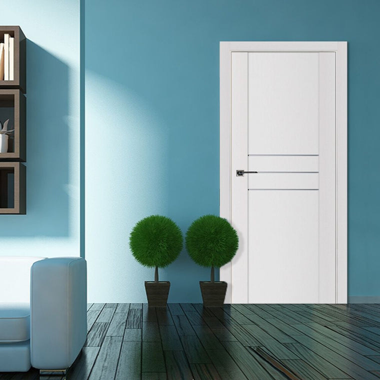 Nova Stile 005 Soft White Laminated Modern Interior Door