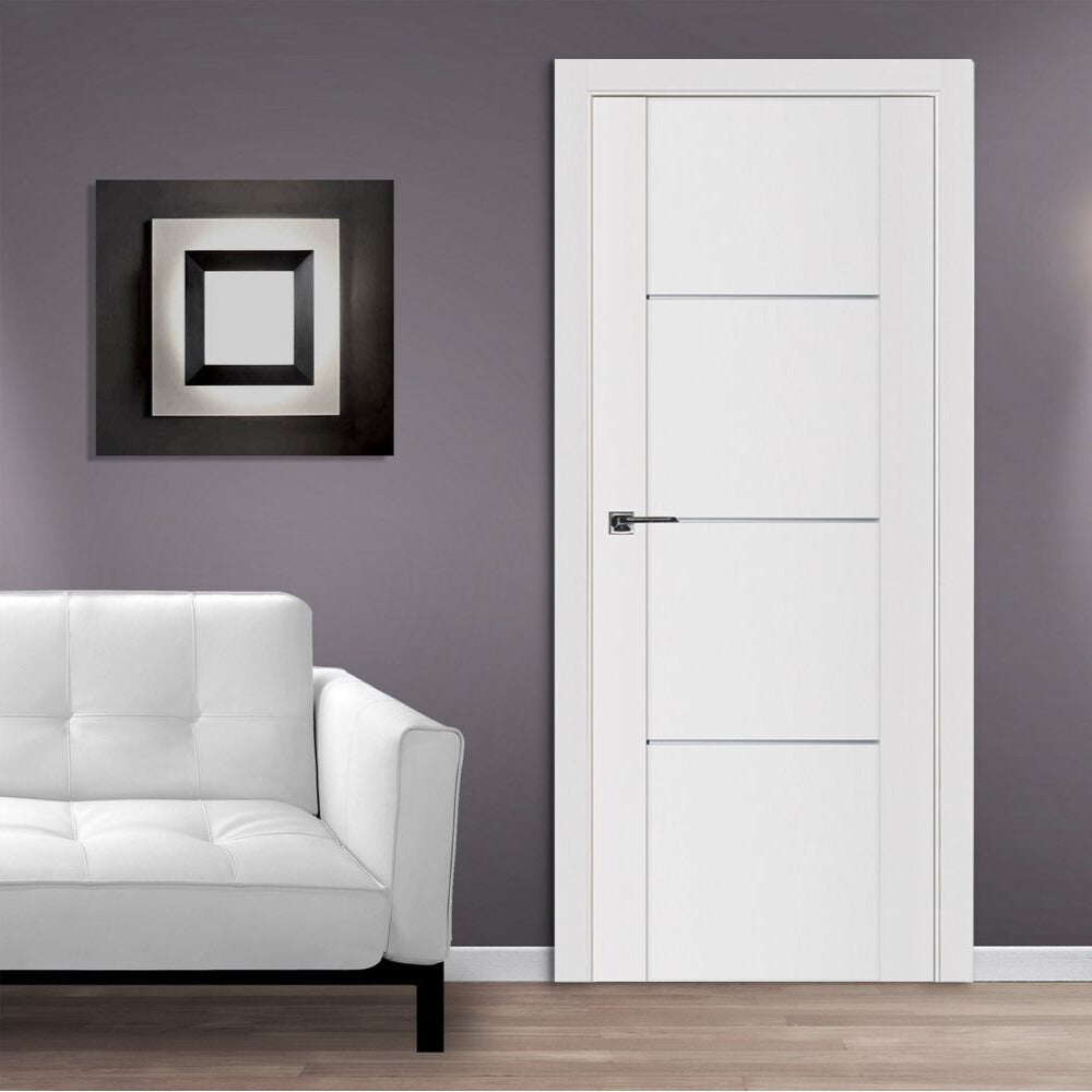 Nova Stile 006 Soft White Laminated Modern Interior Door