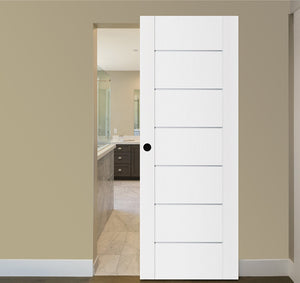 Nova Stile 009 Soft White Laminated Modern Interior Door | Magic Door | Buy Doors Online