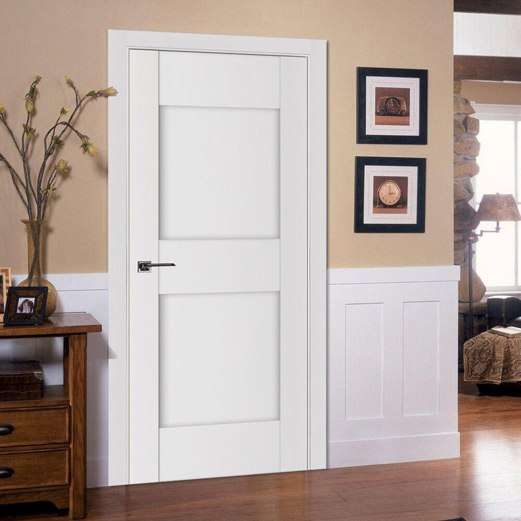 Nova Stile 013 Soft White Laminated Modern Interior Door