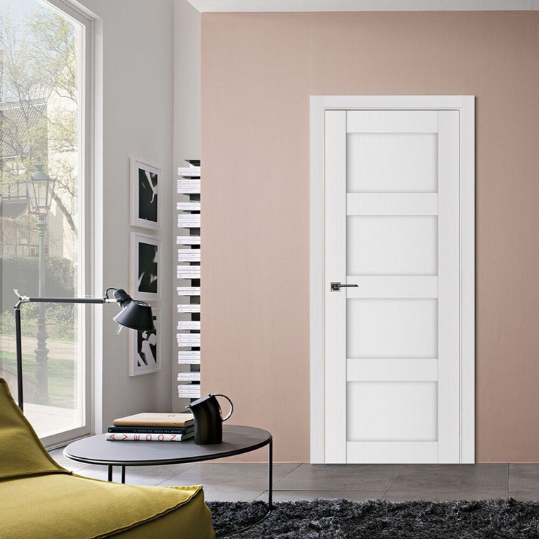Nova Stile 021 Soft White Laminated Modern Interior Door
