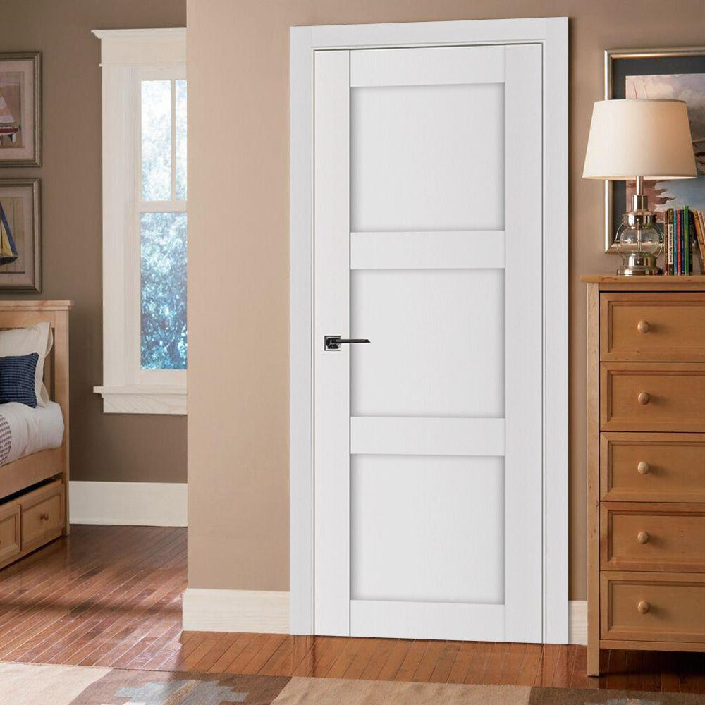 Nova Stile 025 Soft White Laminated Modern Interior Door, image size:1000x1000