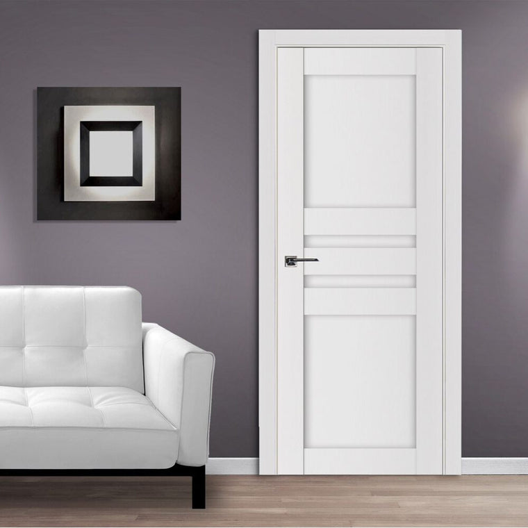 Nova Stile 032 White Lacquered Enamel Modern Interior Door
