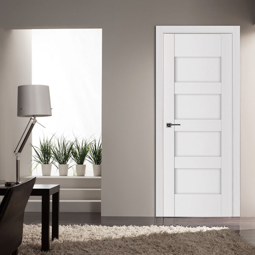 Nova Stile 035 Soft White Laminated Modern Interior Door