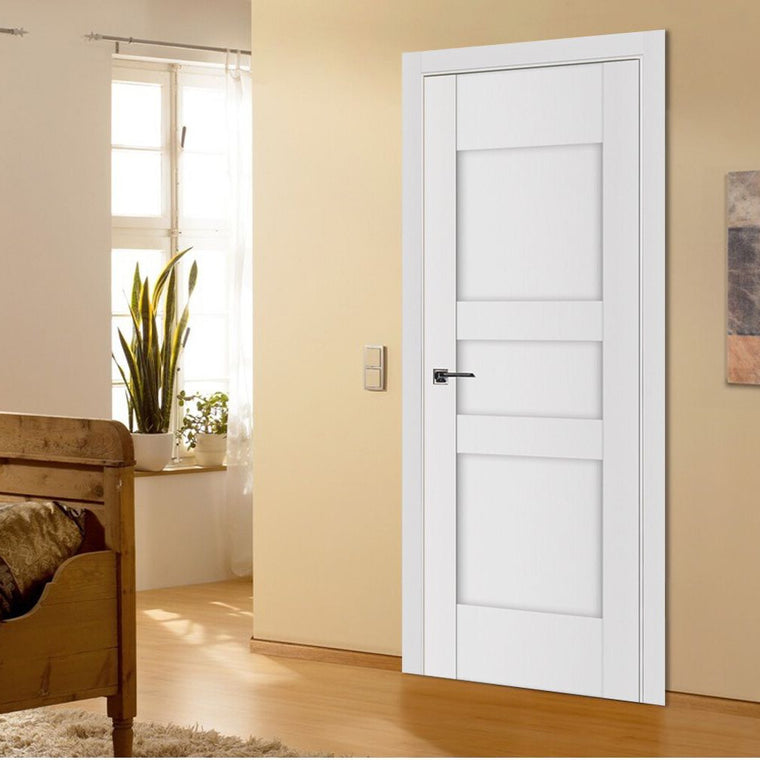 Nova Stile 036 Soft White Laminated Modern Interior Door