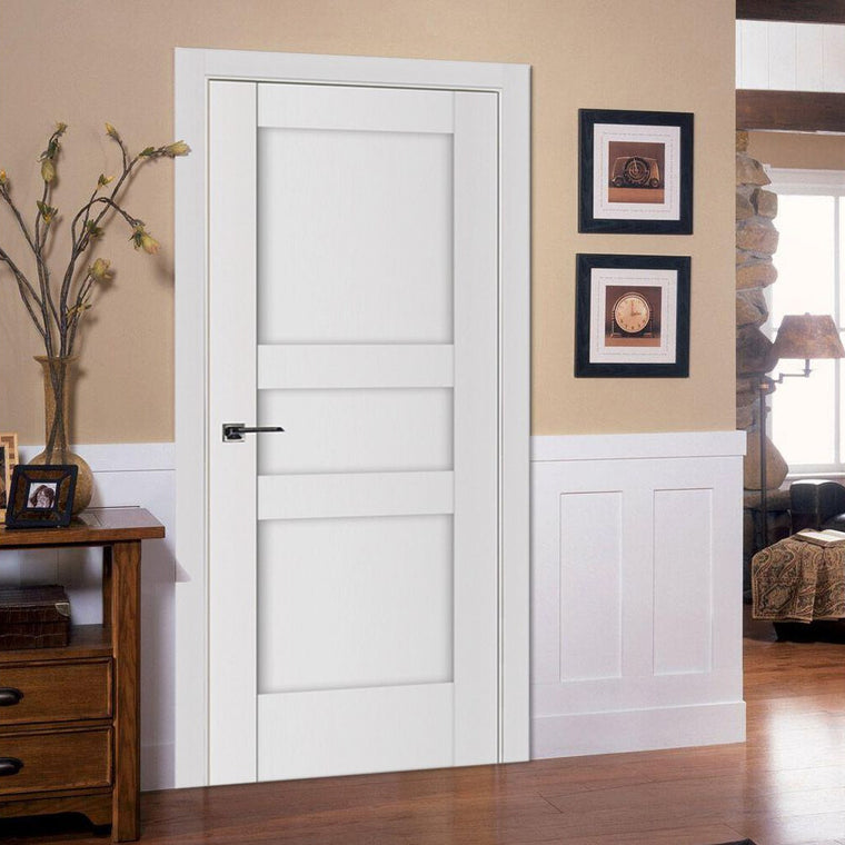 Nova Stile 039 Soft White Laminated Modern Interior Door