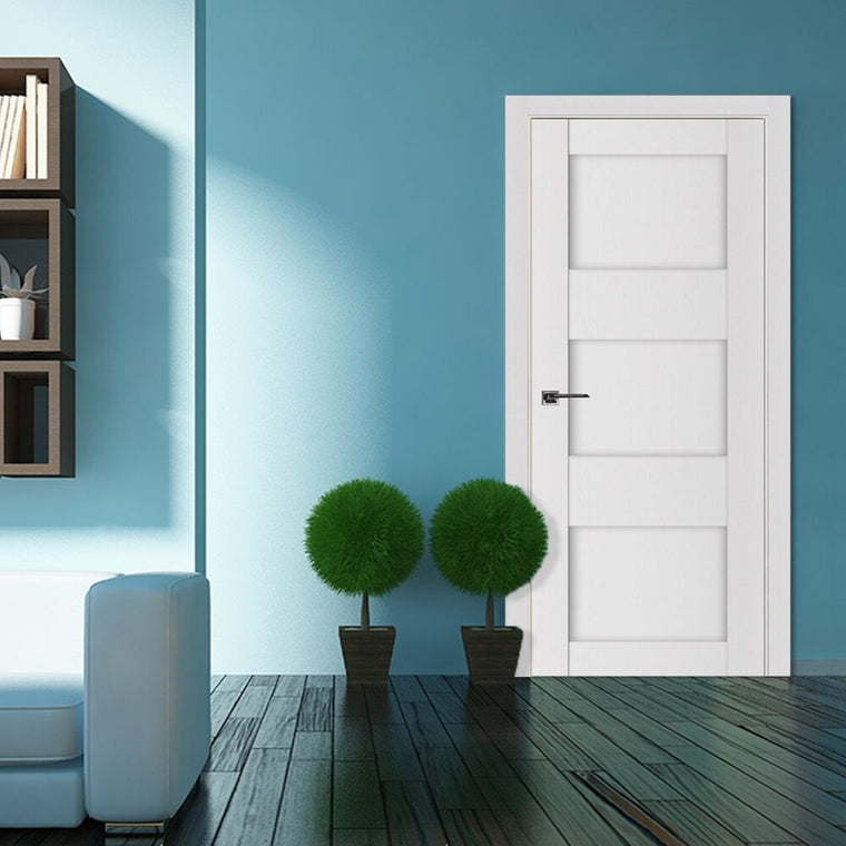 Nova Stile 044 White Lacquered Enamel Modern Interior Door