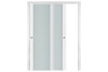 Nova Triplex 001 Soft White Laminated Modern Interior Door | ByPass Door | Buy Doors Online