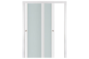 Nova Triplex 001 Soft White Laminated Modern Interior Door | ByPass Door | Buy Doors Online