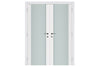 Nova Triplex 001 Soft White Laminated Modern Interior Door | Buy Doors Online