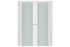 Nova Triplex 001 Soft White Laminated Modern Interior Door | Buy Doors Online