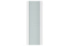 Nova Triplex 002 Soft White Laminated Modern Interior Door | Frosted Glass | Buy Doors Online