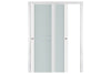 Nova Triplex 003 Soft White Laminated Modern Interior Door | ByPass Door | Buy Doors Online