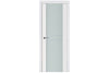 Nova Triplex 003 Soft White Laminated Modern Interior Door | Frosted Glass | Buy Doors Online