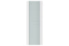 Nova Triplex 003 Soft White Laminated Modern Interior Door | Frosted Glass | Buy Doors Online