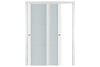 Nova Triplex 004 Soft White Laminated Modern Interior Door | ByPass Door | Buy Doors Online