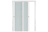 Nova Triplex 006 Soft White Laminated Modern Interior Door | ByPass Door | Buy Doors Online