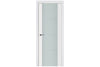 Nova Triplex 006 Soft White Laminated Modern Interior Door | Frosted Glass | Buy Doors Online