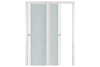 Nova Triplex 007 Soft White Laminated Modern Interior Door | ByPass Door | Buy Doors Online