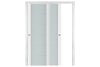 Nova Triplex 008 Soft White Laminated Modern Interior Door | ByPass Door | Buy Doors Online