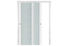 Nova Triplex 009 Soft White Laminated Modern Interior Door | ByPass Door | Buy Doors Online