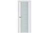 Nova Triplex 009 Soft White Laminated Modern Interior Door | Frosted Glass | Buy Doors Online