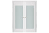 Nova Triplex 012 Soft White Laminated Modern Interior Door | Buy Doors Online