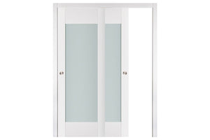 Nova Triplex 012 Soft White Laminated Modern Interior Door | ByPass Door | Buy Doors Online