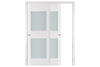 Nova Triplex 013 Soft White Laminated Modern Interior Door | ByPass Door | Buy Doors Online