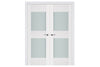 vNova Triplex 013 Soft White Laminated Modern Interior Door | Buy Doors Online