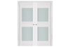 Nova Triplex 013 Soft White Laminated Modern Interior Door | Buy Doors Online