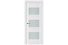 Nova Triplex 015 Soft White Laminated Modern Interior Door | Buy Doors Online