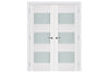 Nova Triplex 015 Soft White Laminated Modern Interior Door | Buy Doors Online