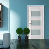 Nova Triplex 015 Soft White Laminated Modern Interior Door | Buy Doors Online