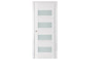 Nova Triplex 017 Soft White Laminated Modern Interior Door | Buy Doors Online