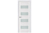 Nova Triplex 017 Soft White Laminated Modern Interior Door | Buy Doors Online