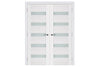 Nova Triplex 018 Soft White Laminated Modern Interior Door | Buy Doors Online