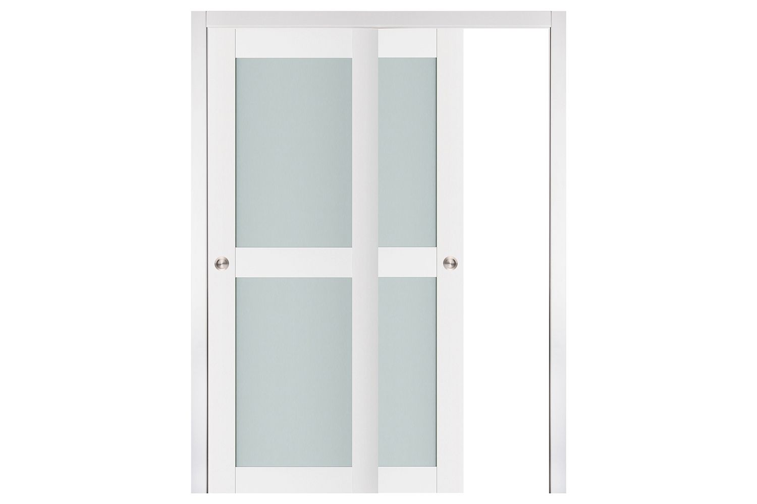 Nova Triplex 020 Soft White Laminated Modern Interior Door | ByPass ...