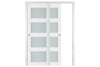 Nova Triplex 021 Soft White Laminated Modern Interior Door | ByPass Door | Buy Doors Online