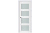 Nova Triplex 021 Soft White Laminated Modern Interior Door | Buy Doors Online