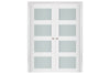 Nova Triplex 021 Soft White Laminated Modern Interior Door | Buy Doors Online