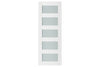 Nova Triplex 022 Soft White Laminated Modern Interior Door | ByPass Door | Buy Doors Online