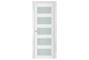 Nova Triplex 022 Soft White Laminated Modern Interior Door | Buy Doors Online